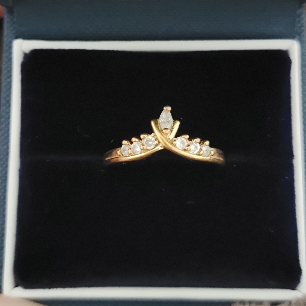 Vintage Crown ring 6 1/2 Nevada Silver Mines
